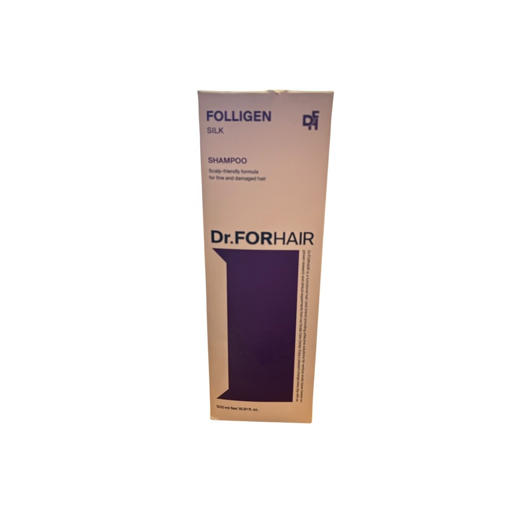 Dr.ForHair Folligen Silk Shampoo 500ml 16.91 oz Scalp Care Fine Damaged Hair NIB